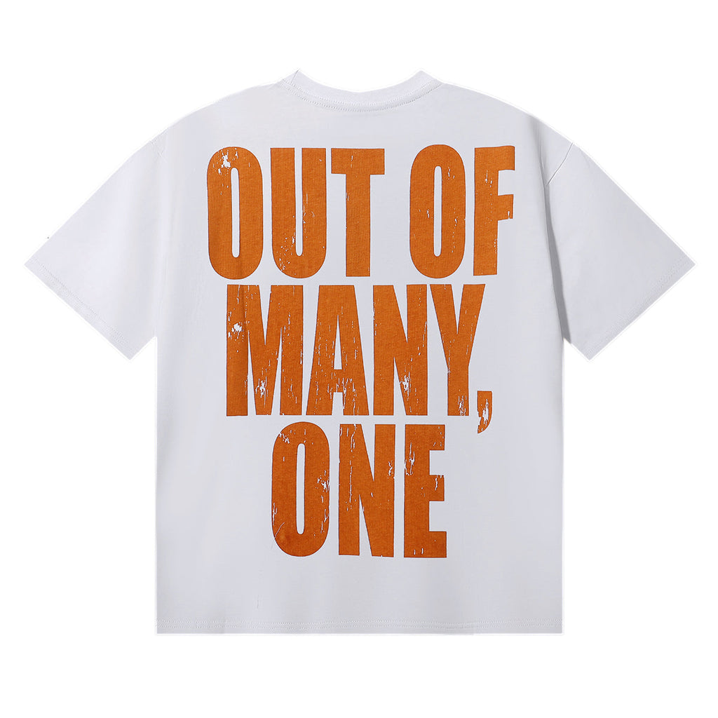 Godspeed T-shirts Skull Bee Sunflower Print Cotton Short Sleeve Men and Women