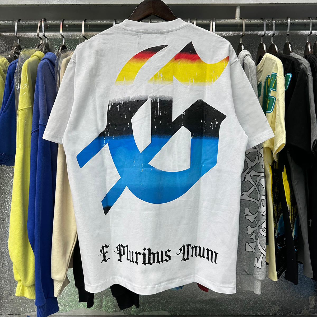 Godspeed T-shirts Tech Man Earth Printing Cotton Casual Short Sleeves Men and Women