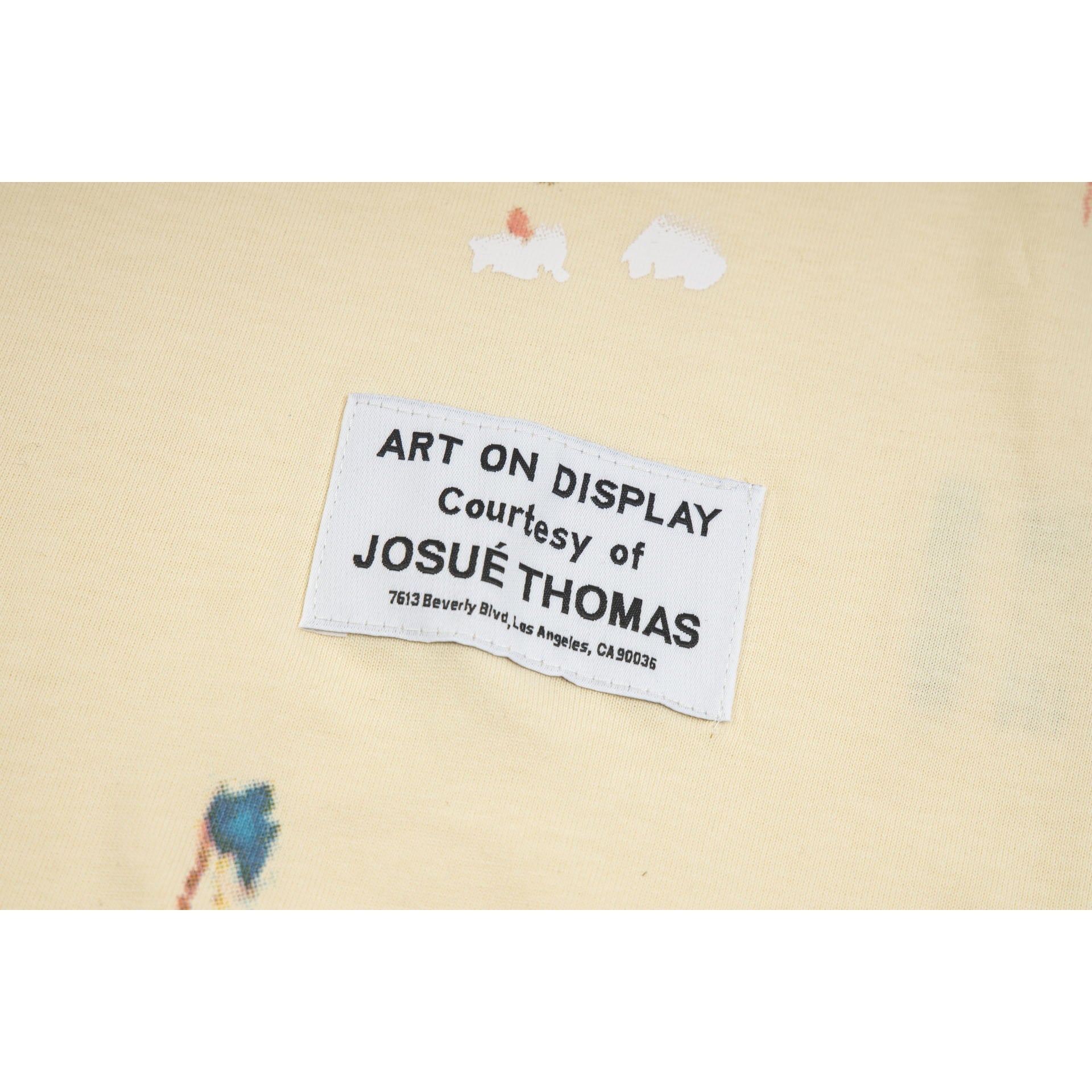 Gallery Dept T-Shirt Joint Letter Embroidery Hand Painted Ink Splashing Short Sleeve T-Shirt