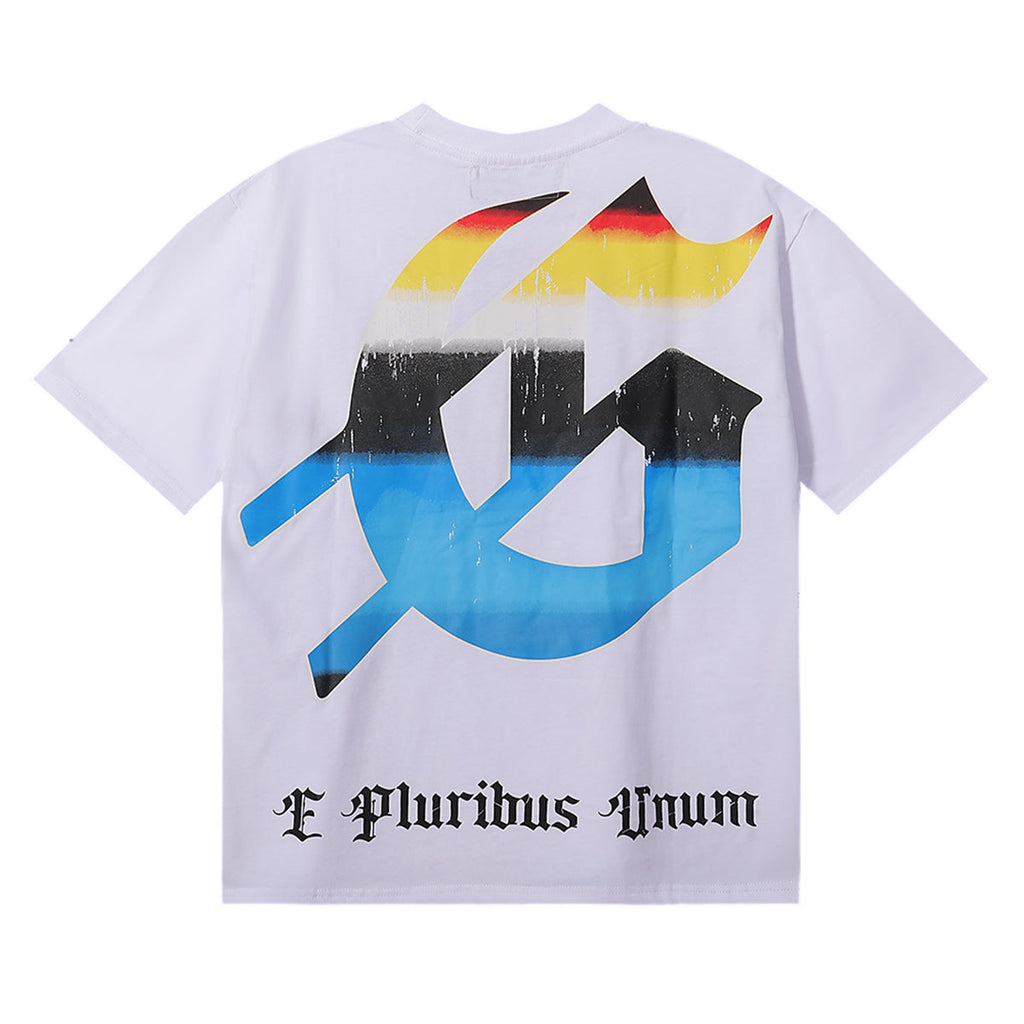 Godspeed T-shirts Tech Man Earth Printing Cotton Casual Short Sleeves Men and Women